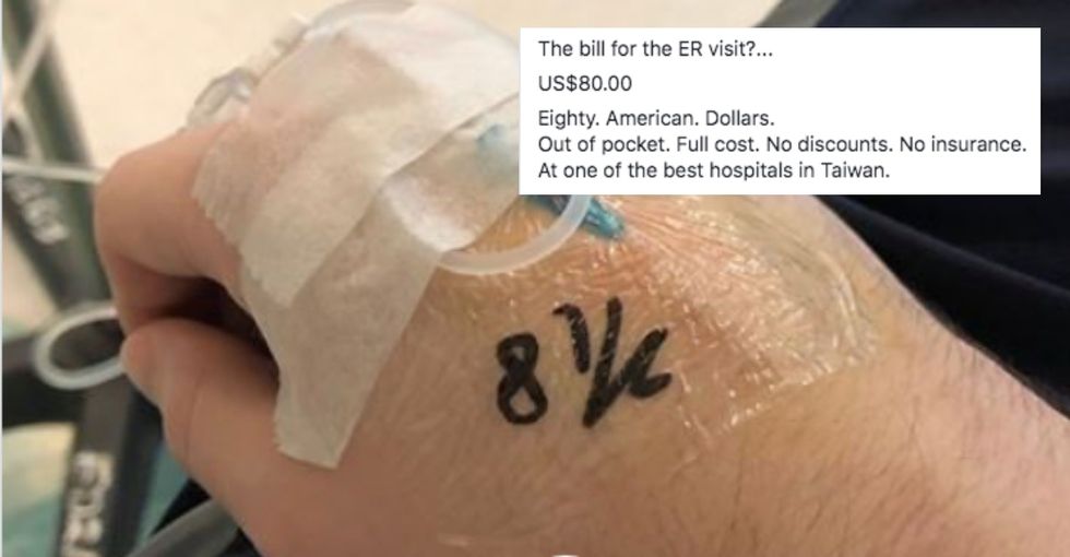 He went to the ER in Taiwan, then his “Horrors of Socialized Medicine” post went viral – Upworthy Feedzy